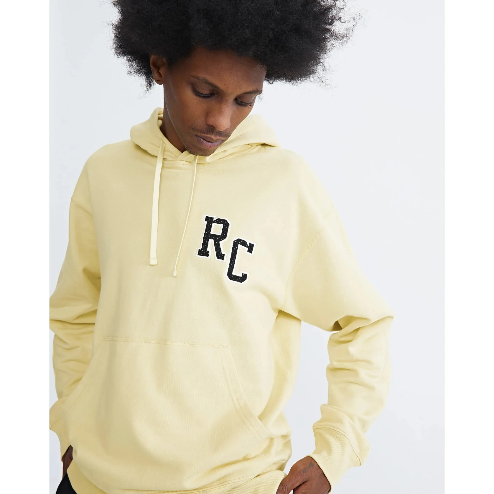 Reigning Champ Men Lt Wt Terry Drop Cap Relaxed Hoodie Citron RC-3794-CIT