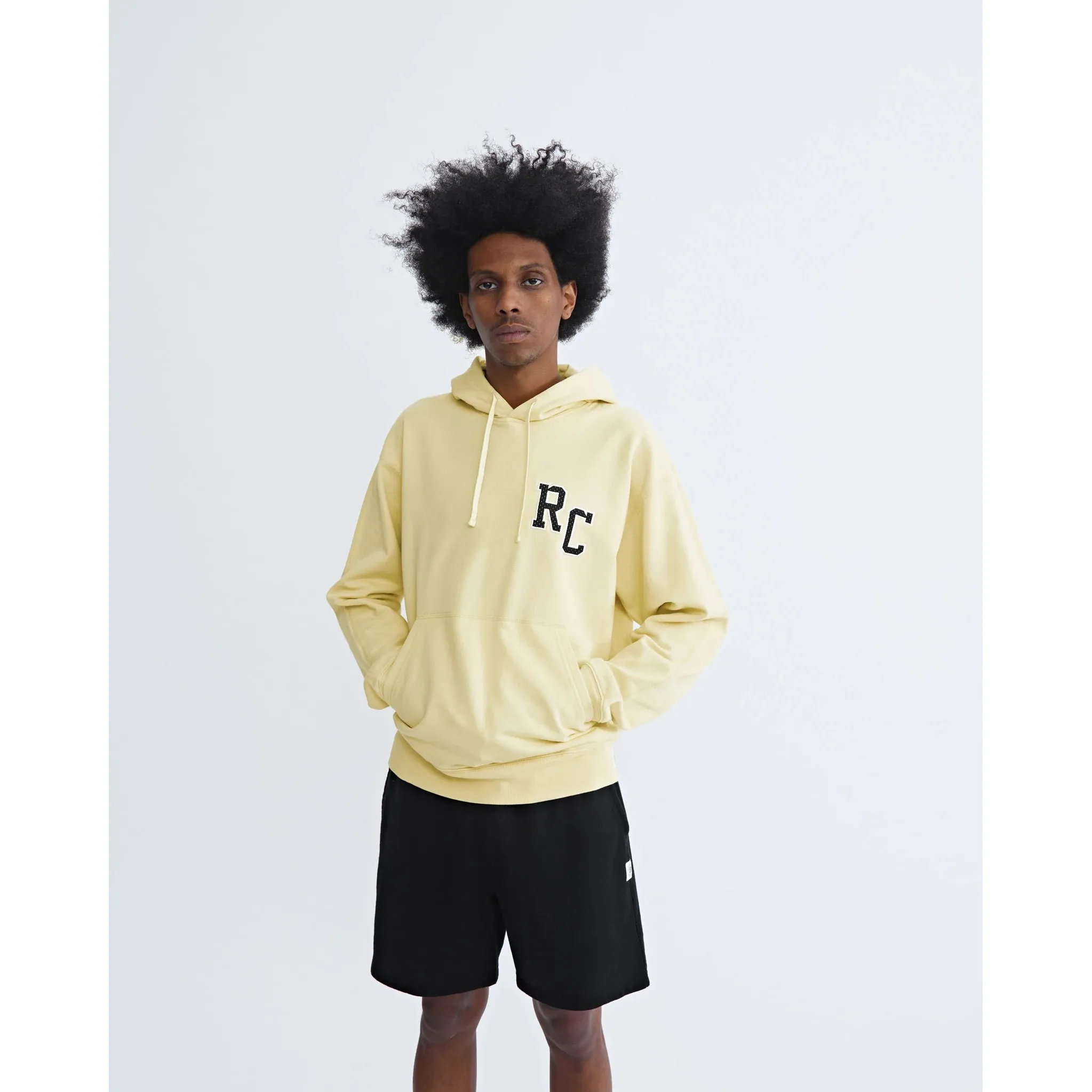 Reigning Champ Men Lt Wt Terry Drop Cap Relaxed Hoodie Citron RC-3794-CIT