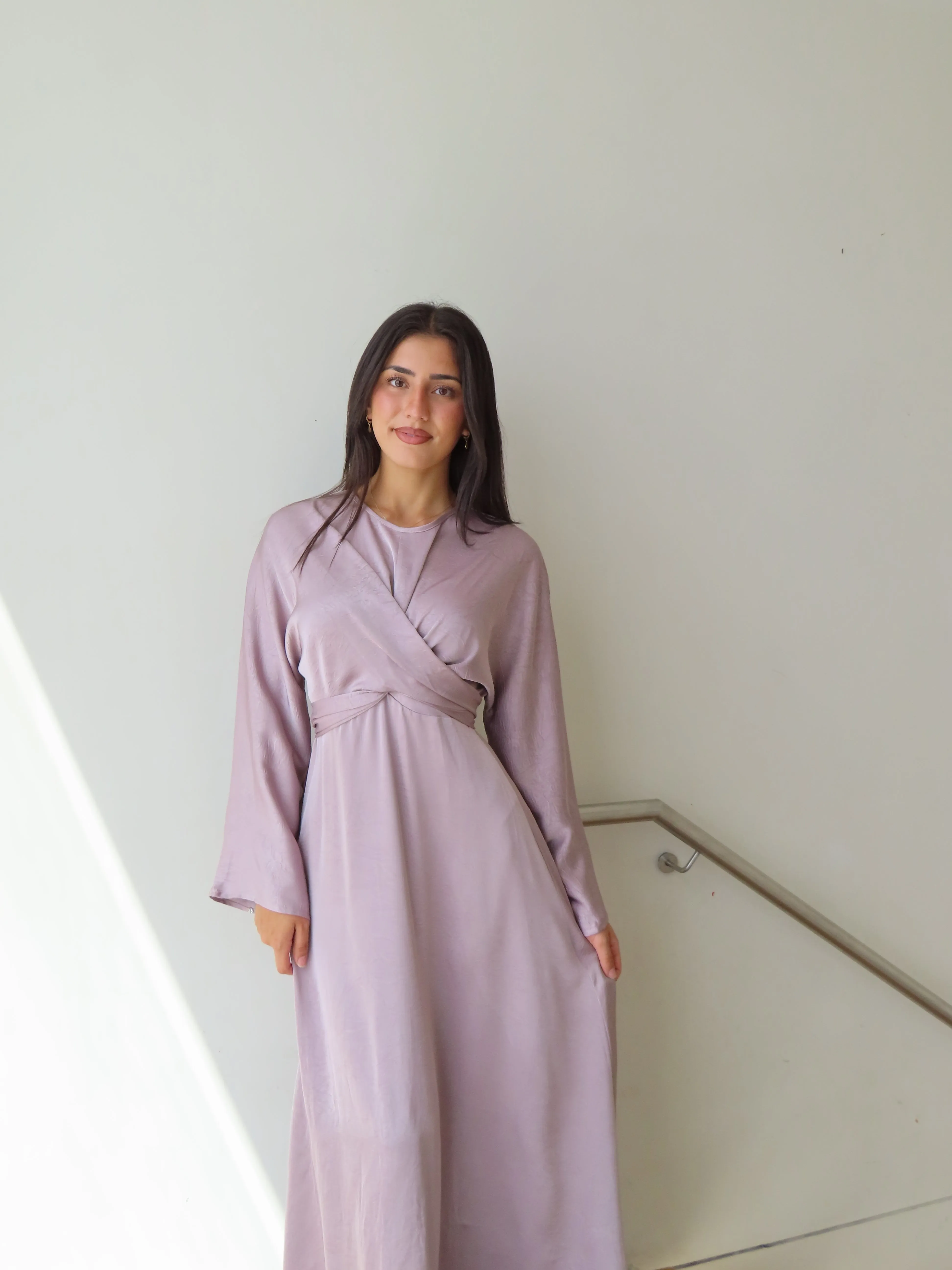 Riri Satin Tie Dress