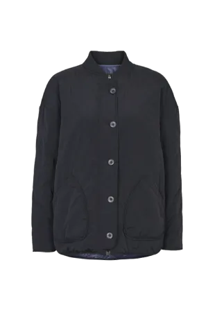 Ruby Loose Jacket - Black / Folkstone grey
