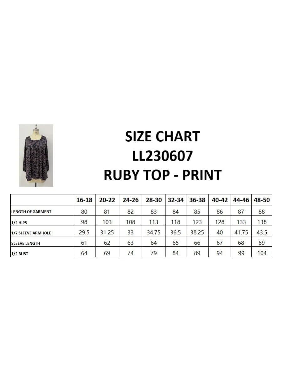 Ruby Top - Print*