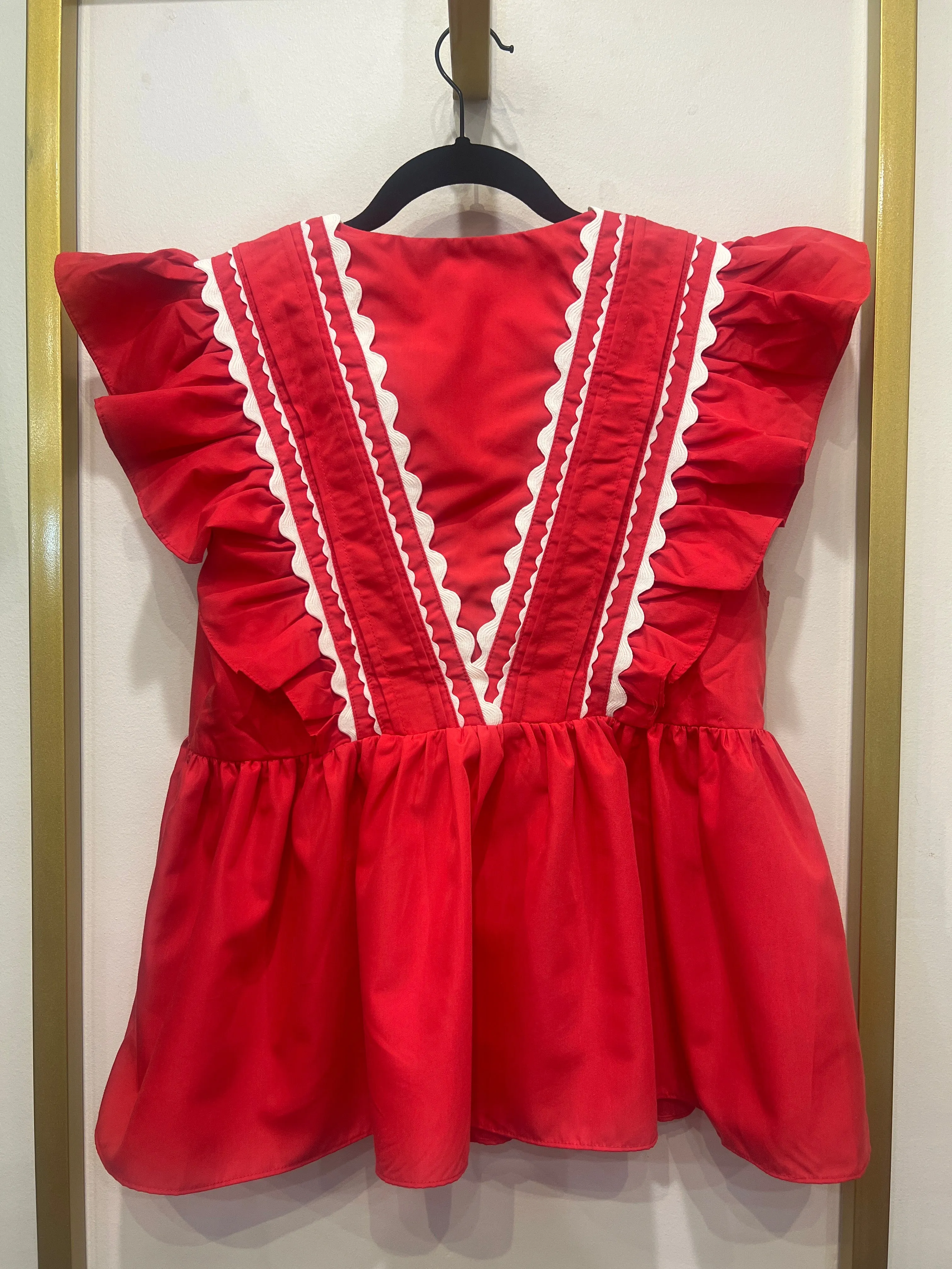 Ruffle Sleeve Blouse