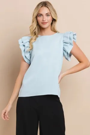 Ruffle Sleeve Top