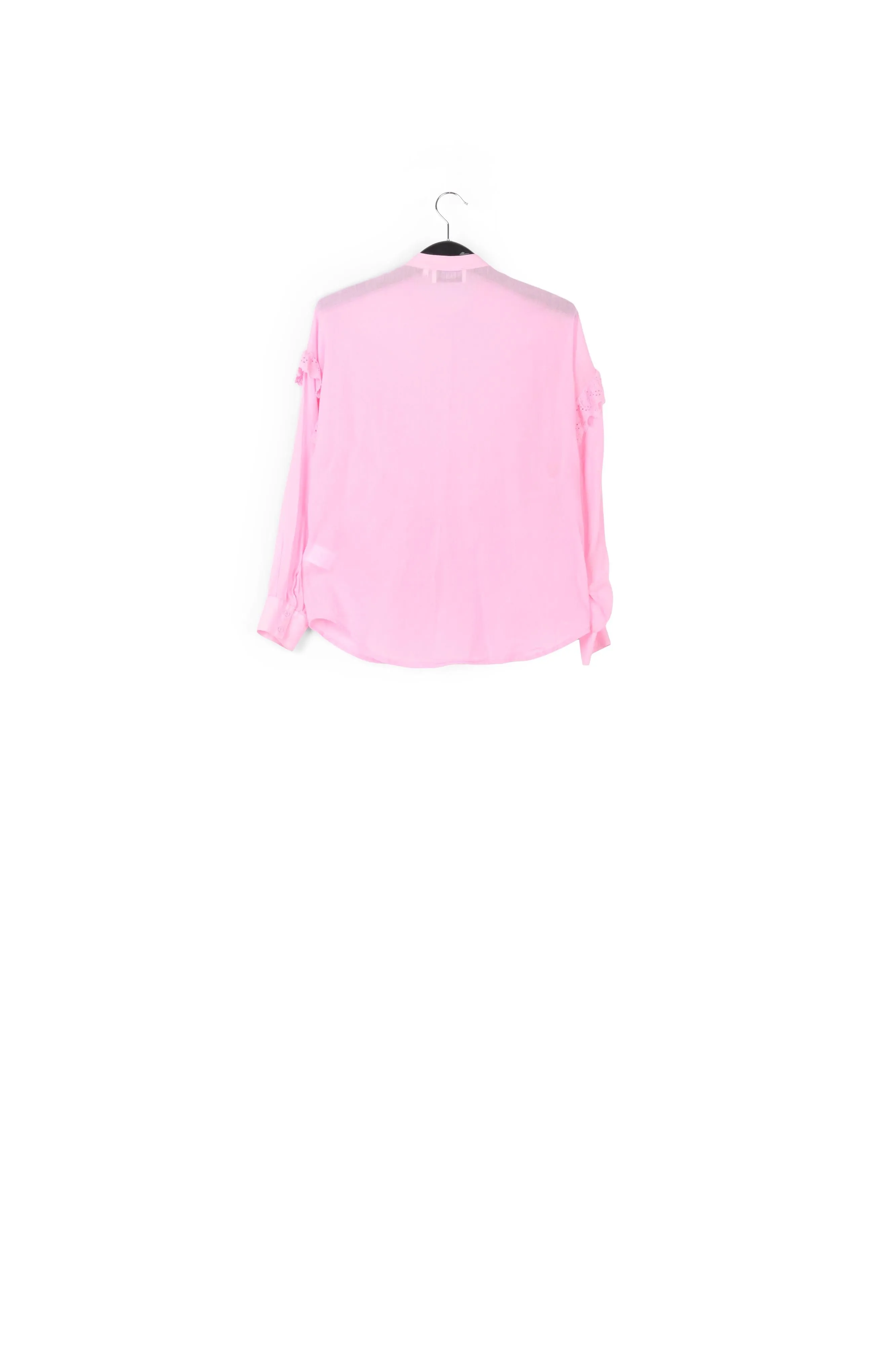 Ruffled soft pink shirt