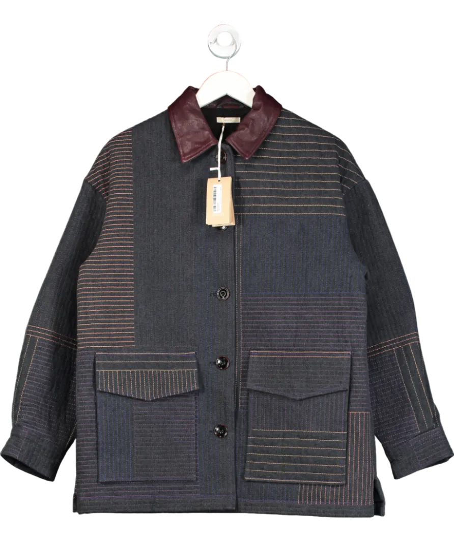 Sessun Black Mirea Denim Jacket UK L