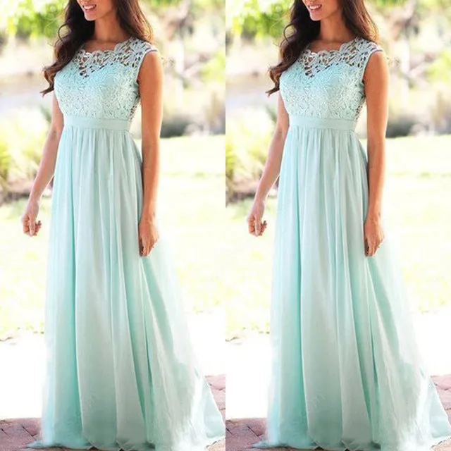 Sexy Lace And Chiffon  Backless Bridesmaid Gown/Dress