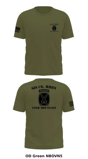 SIS Co, HHBN, 10th Mountain  Store 1 Core Men's SS Performance Tee - NBOVN5