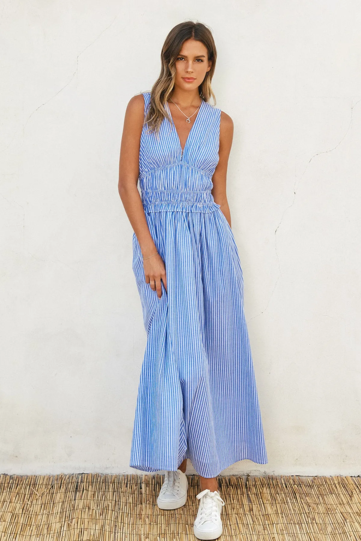 Skye Striped Midi Dress