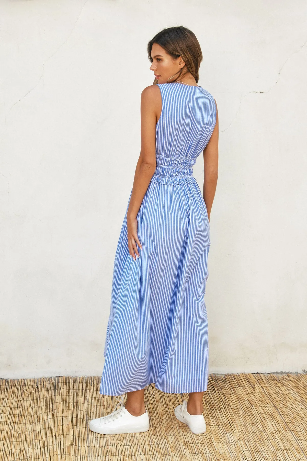 Skye Striped Midi Dress
