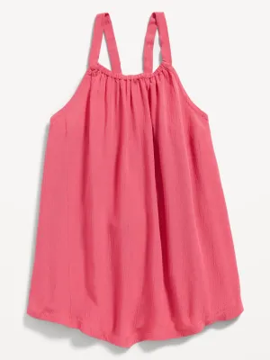 Sleeveless Crinkled Top for Toddler Girls