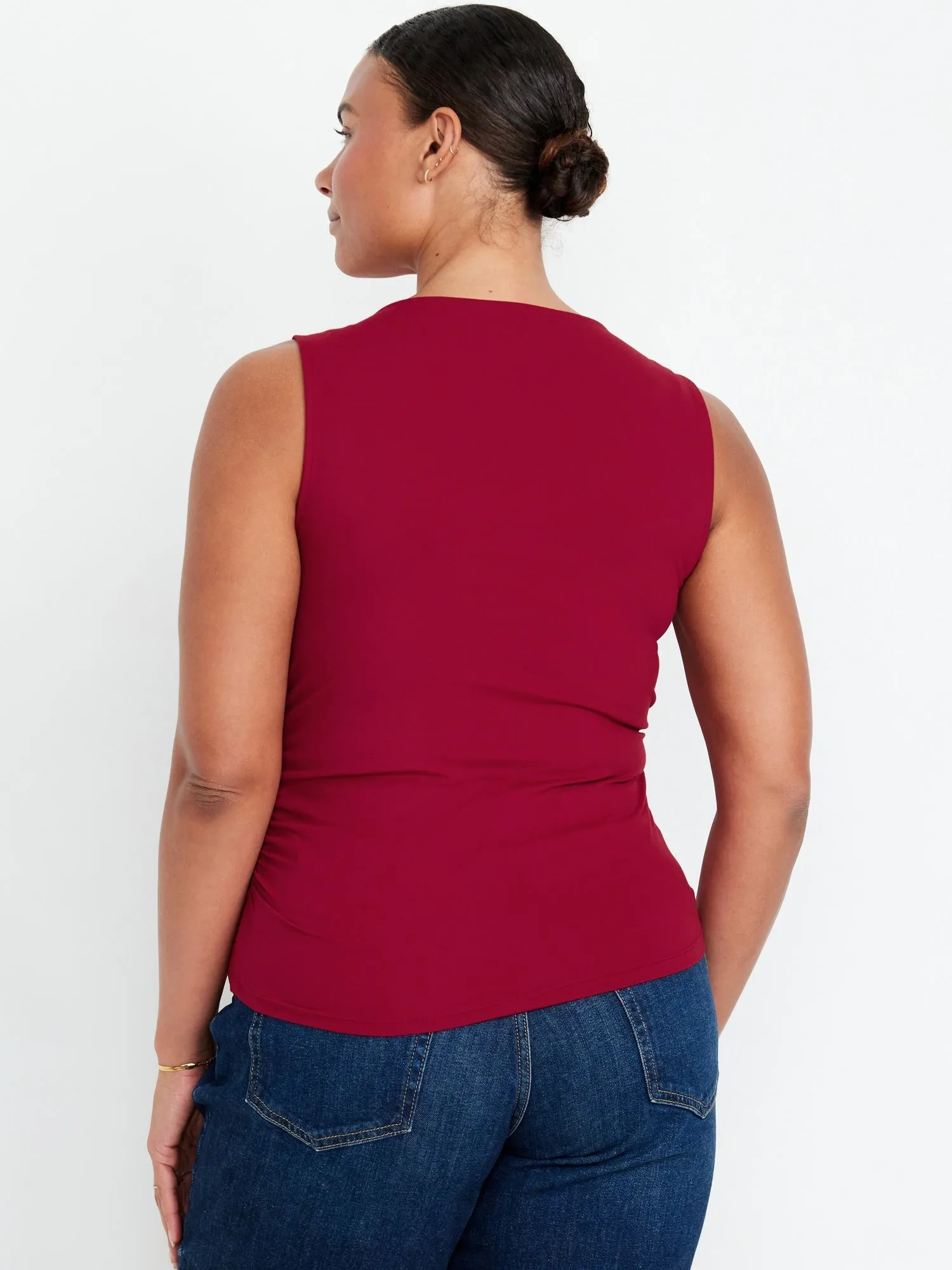 Sleeveless Double-Layer Top