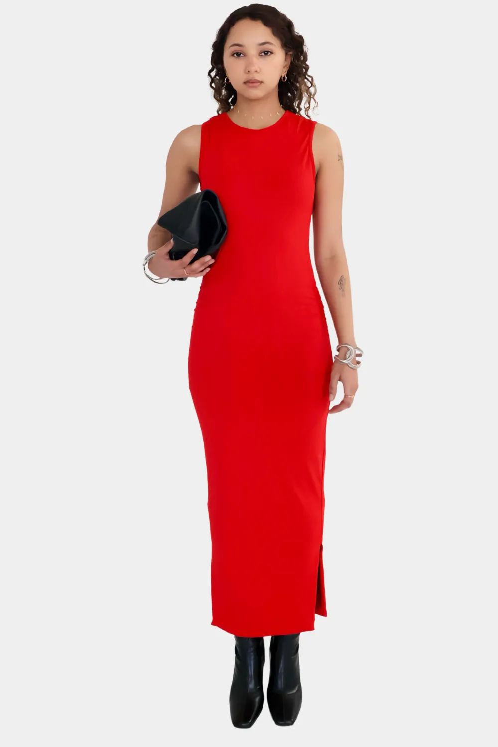 Sleeveless Keyhole Dress