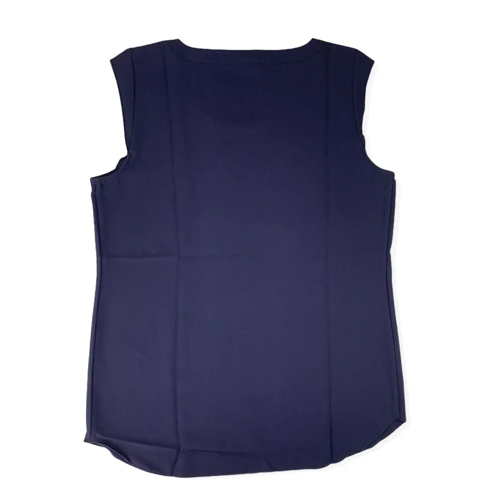 Sleeveless Scoop Neck Stretch Top Women's Blouses