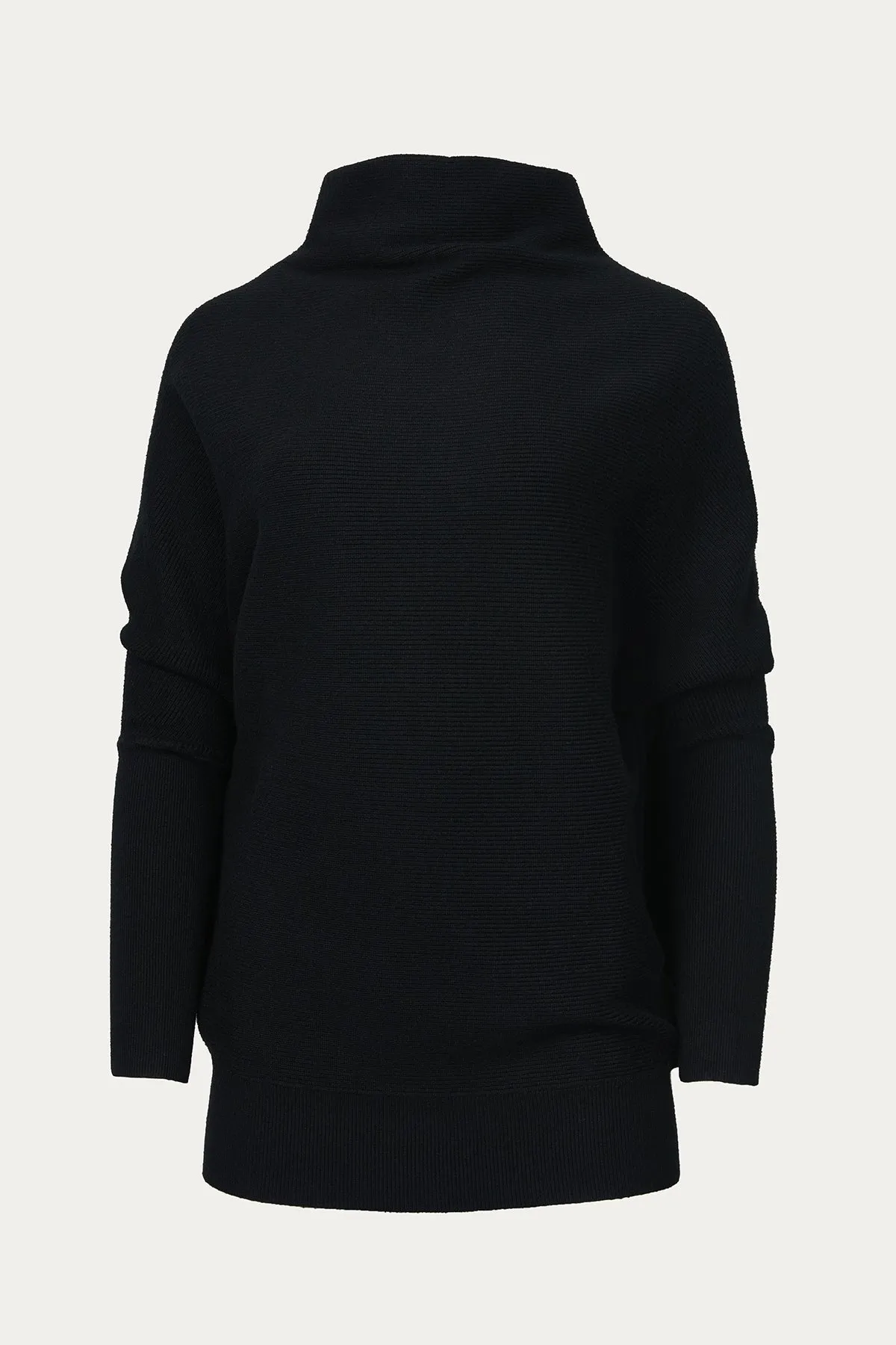 SLOUCH-NECK DOLMAN PULLOVER