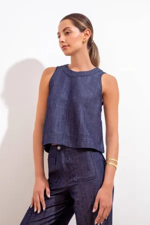 Sofia Blouse Eugenia Indigo