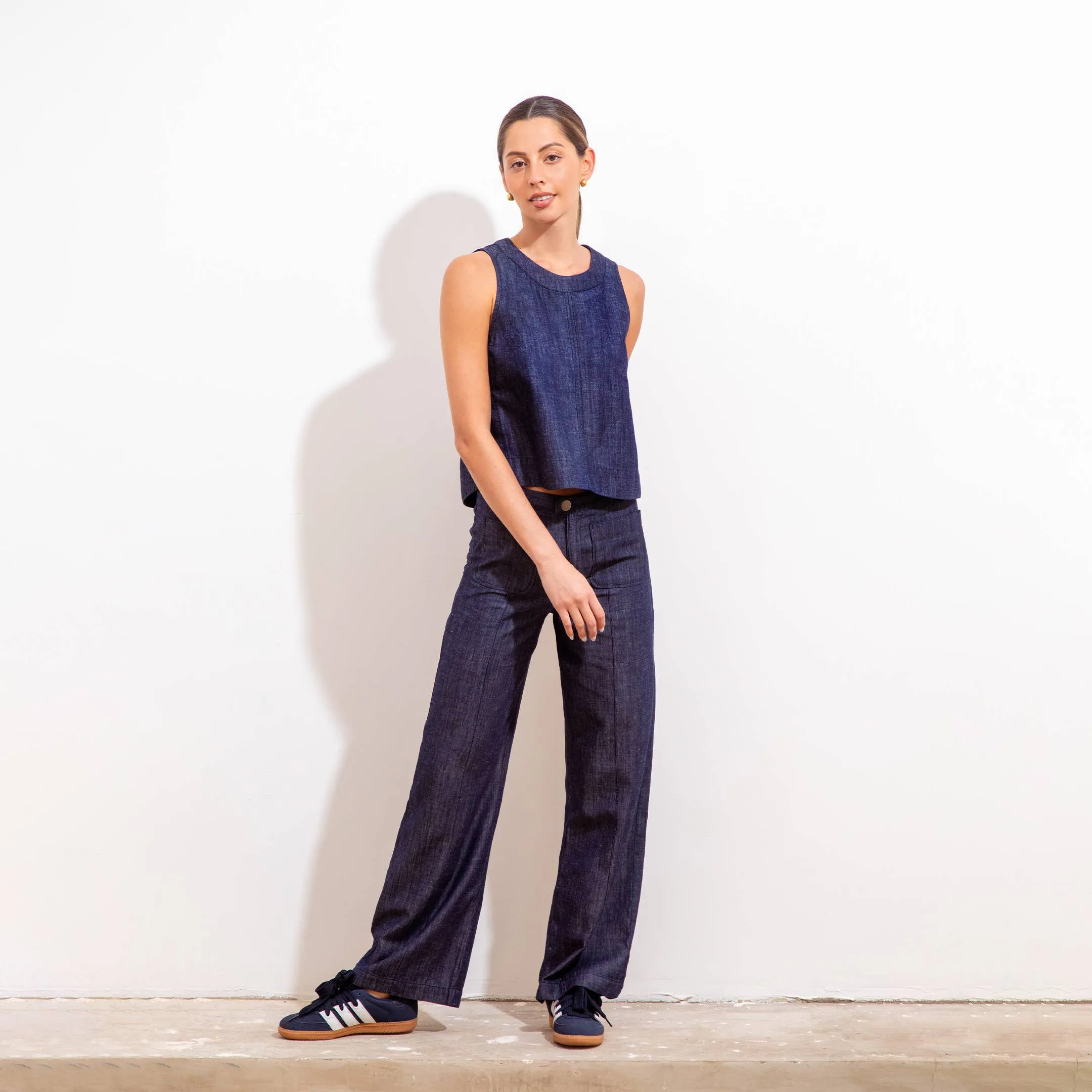 Sofia Blouse Eugenia Indigo
