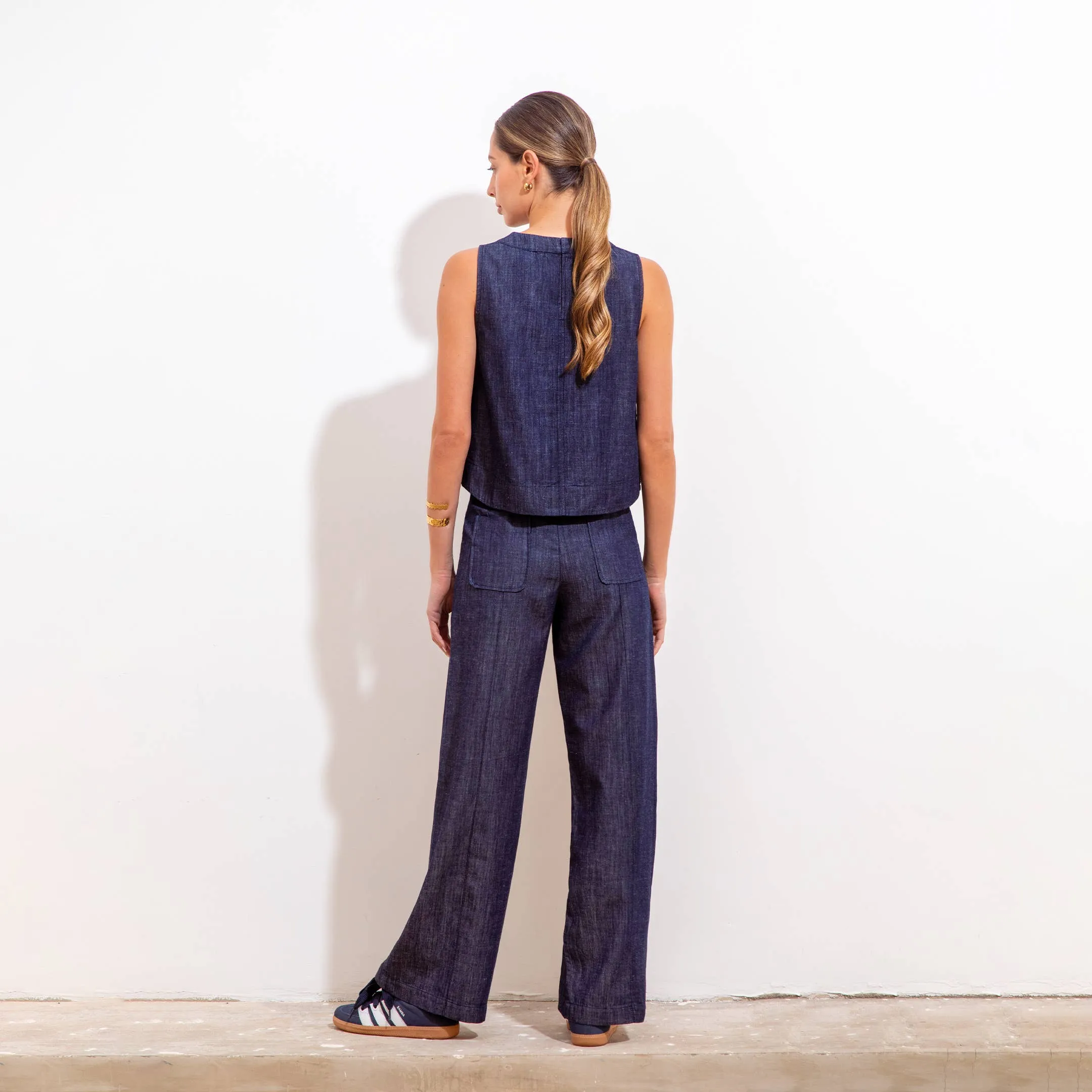 Sofia Blouse Eugenia Indigo