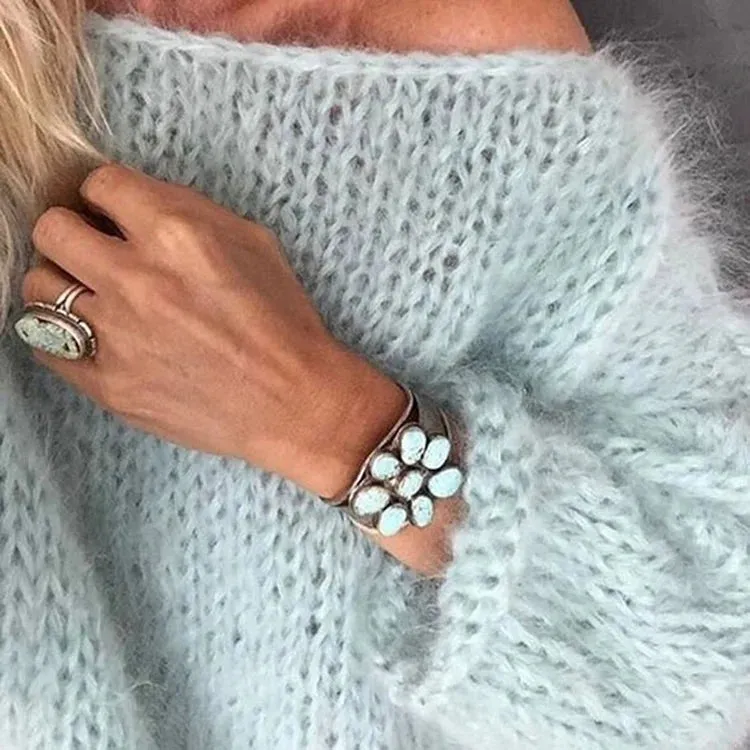 Soft Horizon Mohair Knit Sweater