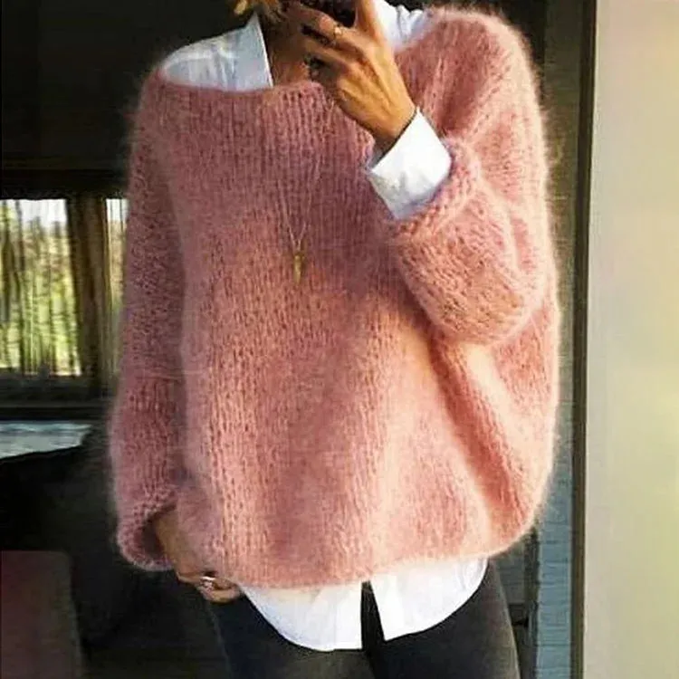 Soft Horizon Mohair Knit Sweater
