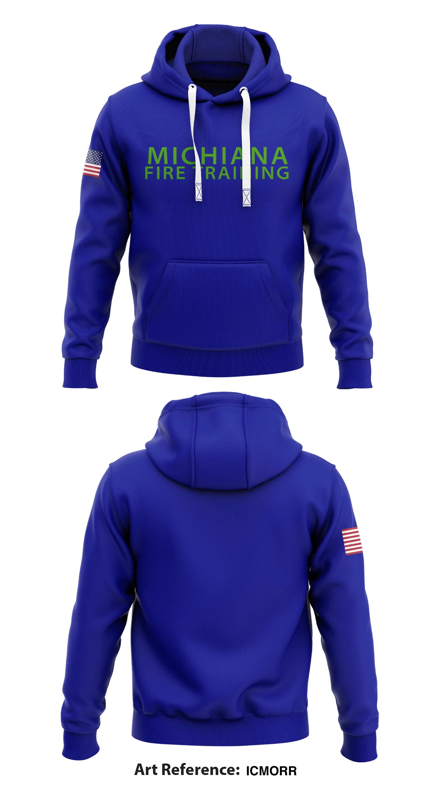 South Bend Fire Department Training Bureau Store 1  Core Men's Hooded Performance Sweatshirt - icmorr