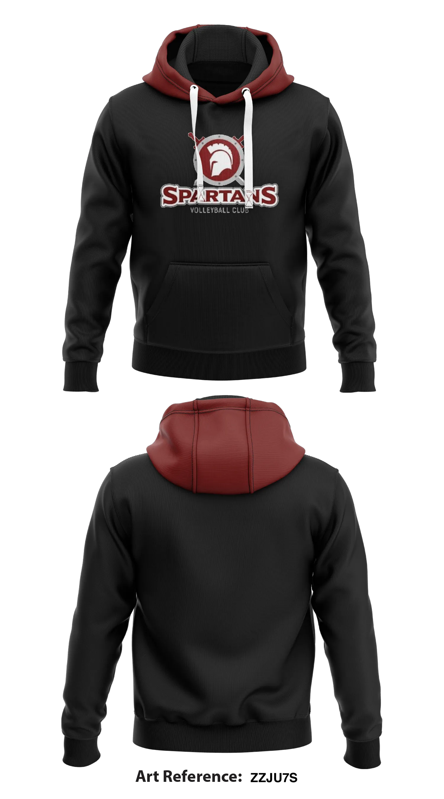 Spartans volleyball club Store 1 Core Men's Hooded Performance Sweatshirt - ZZjU7S
