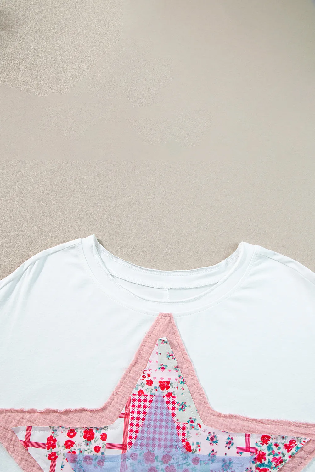 Star Patchwork Loose T-shirt
