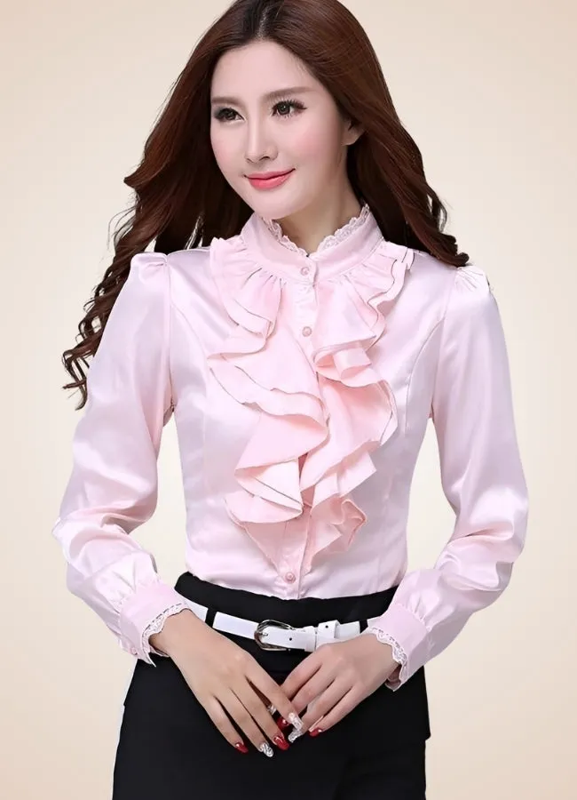 Steampunk Ruffles Chiffon Shirt
