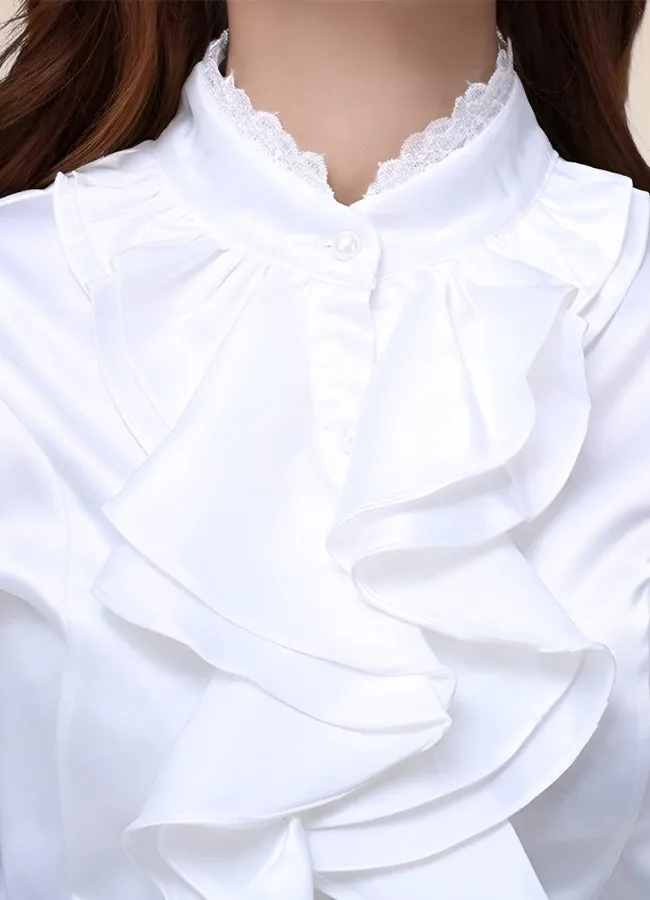 Steampunk Ruffles Chiffon Shirt