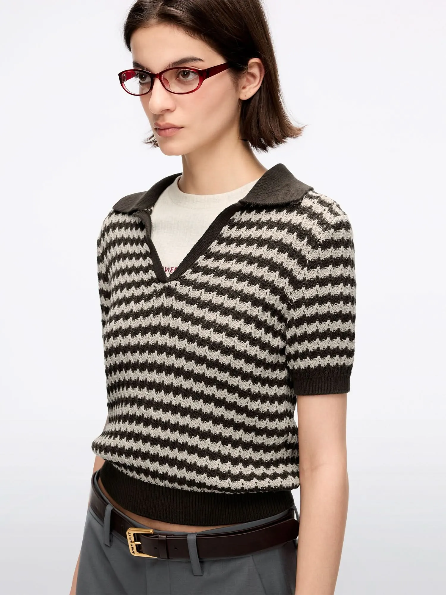 Striped Knit Sweater
