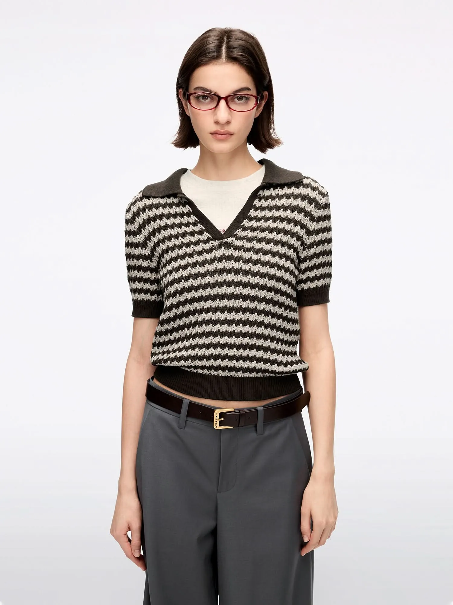 Striped Knit Sweater