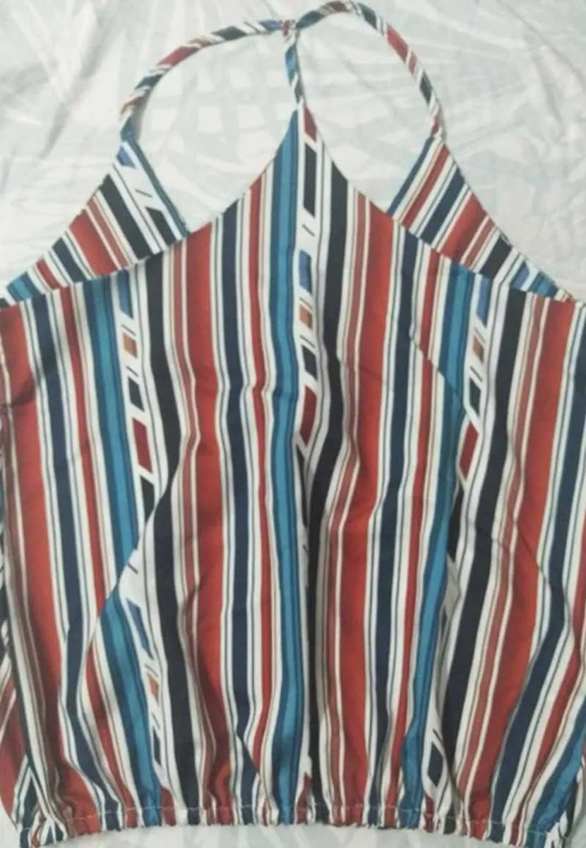 Stunncal Contrasting Striped Vest Top