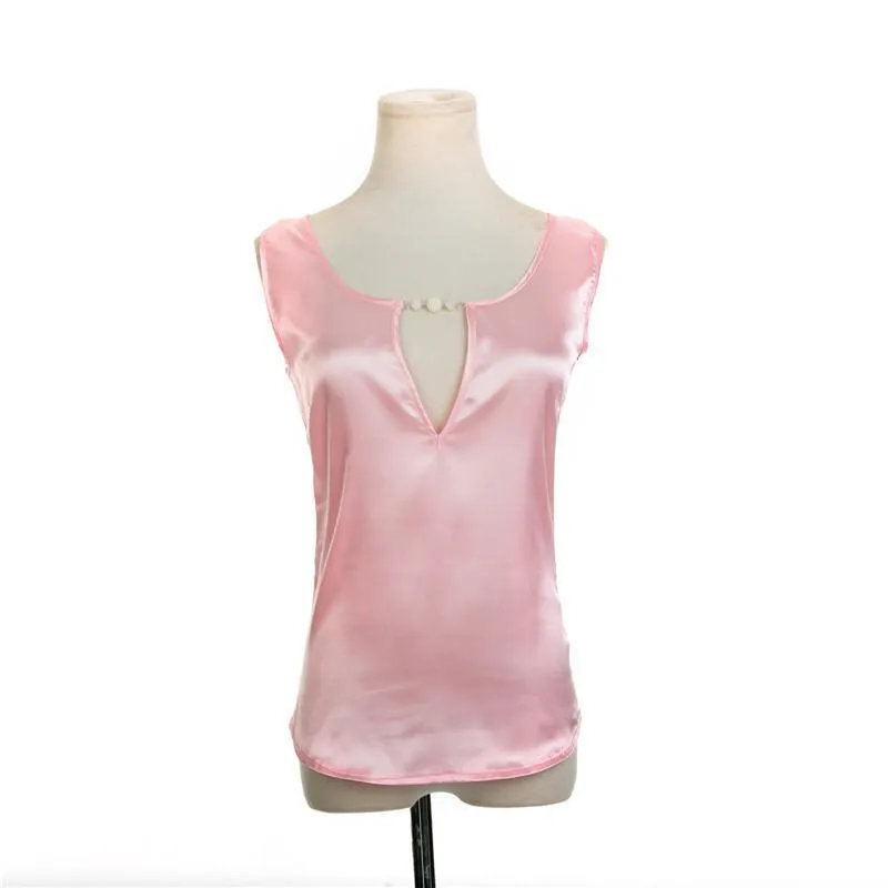 style Women Tops solid Tees Sleeveless Loose Blouses shirts Plus Size Female Shirts