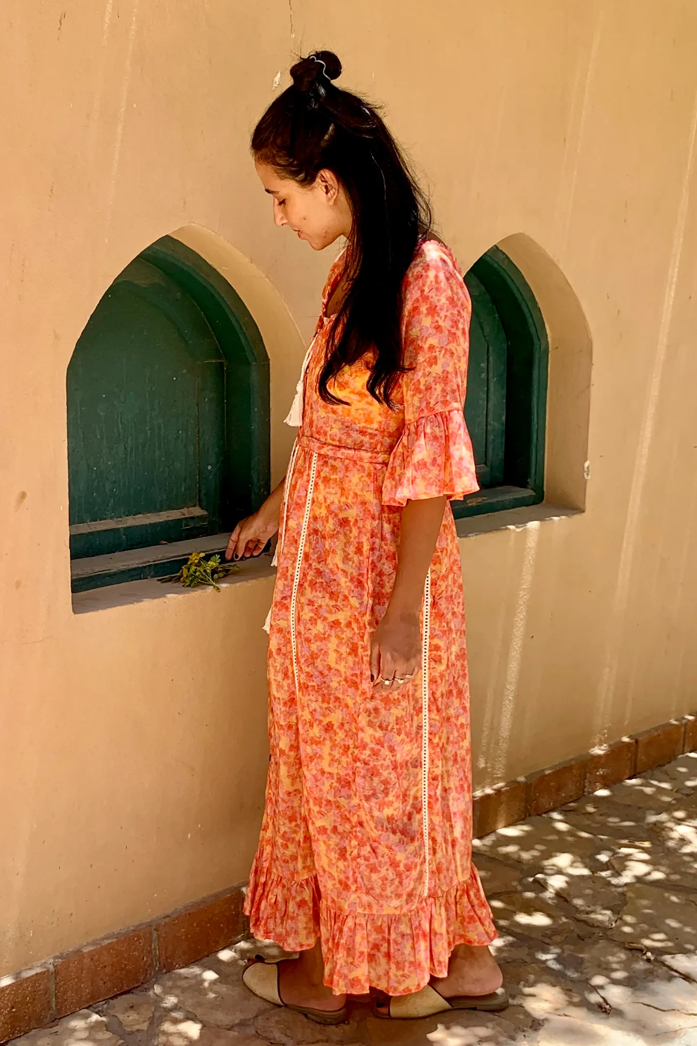 Sunny Blooms Lotus Dress