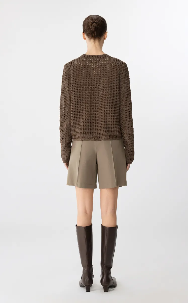 Sweater / JNBY Eco-Friendly Cropped Knit Cardigan