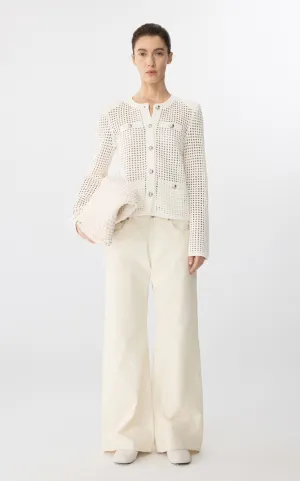 Sweater / JNBY Eco-Friendly Cropped Knit Cardigan