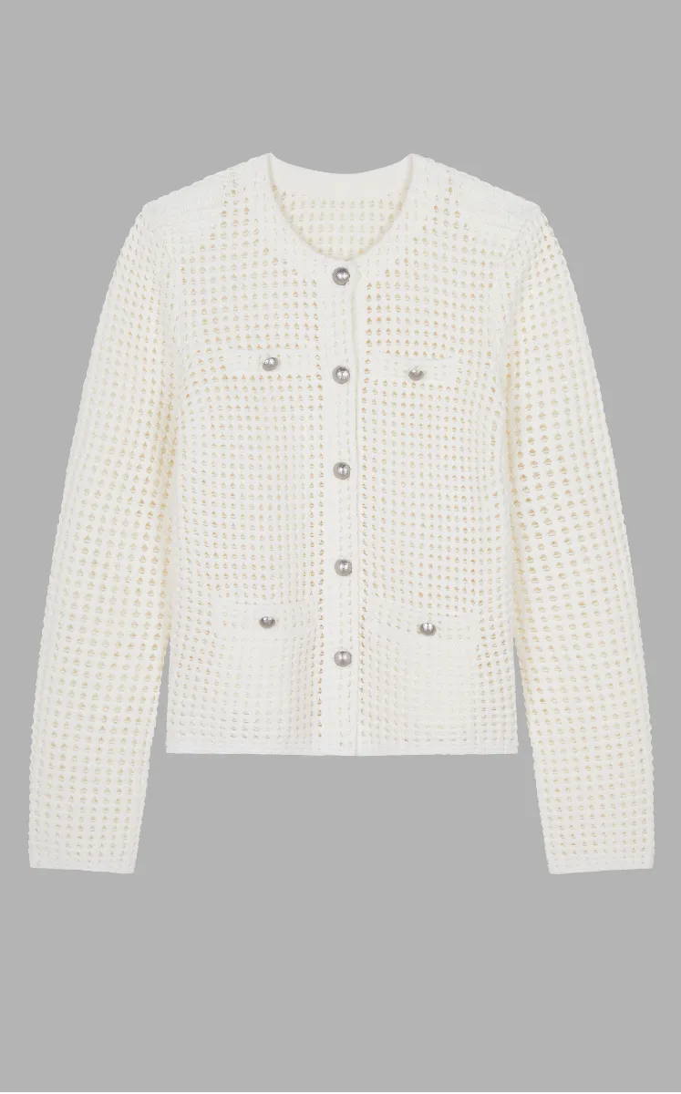 Sweater / JNBY Eco-Friendly Cropped Knit Cardigan