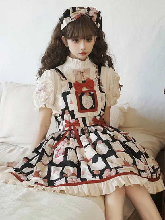 Sweet Lolita Dress Polyester Sleeveless Jumper Sweet Lolita Dress
