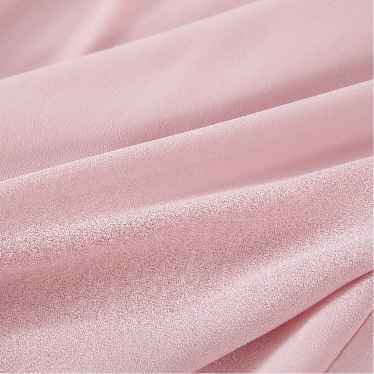 Sweet Pink Ruffle Detail Long Sleeve Cropped Blouse