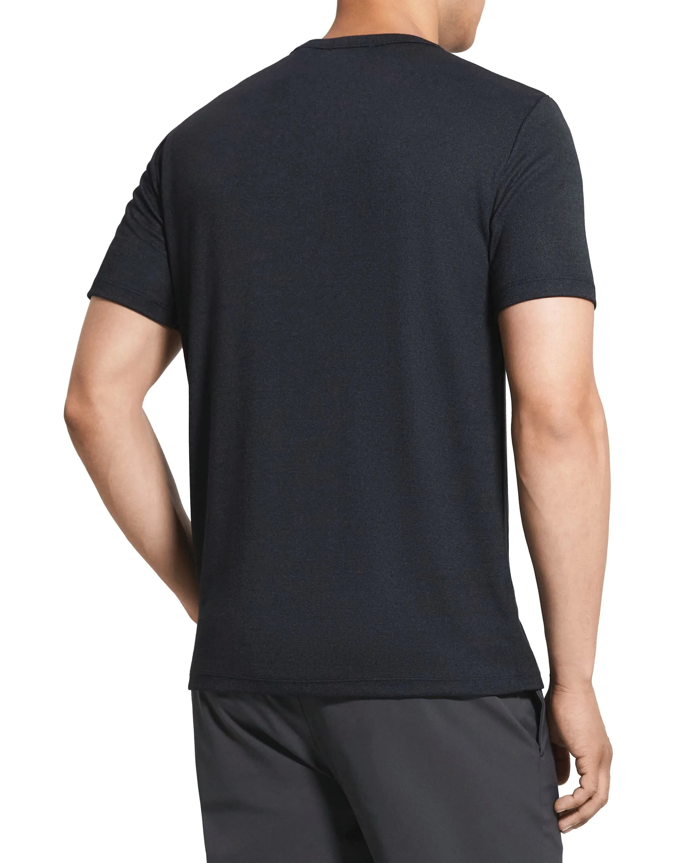 Theory Essential Tee in Anemone - Black Multi
