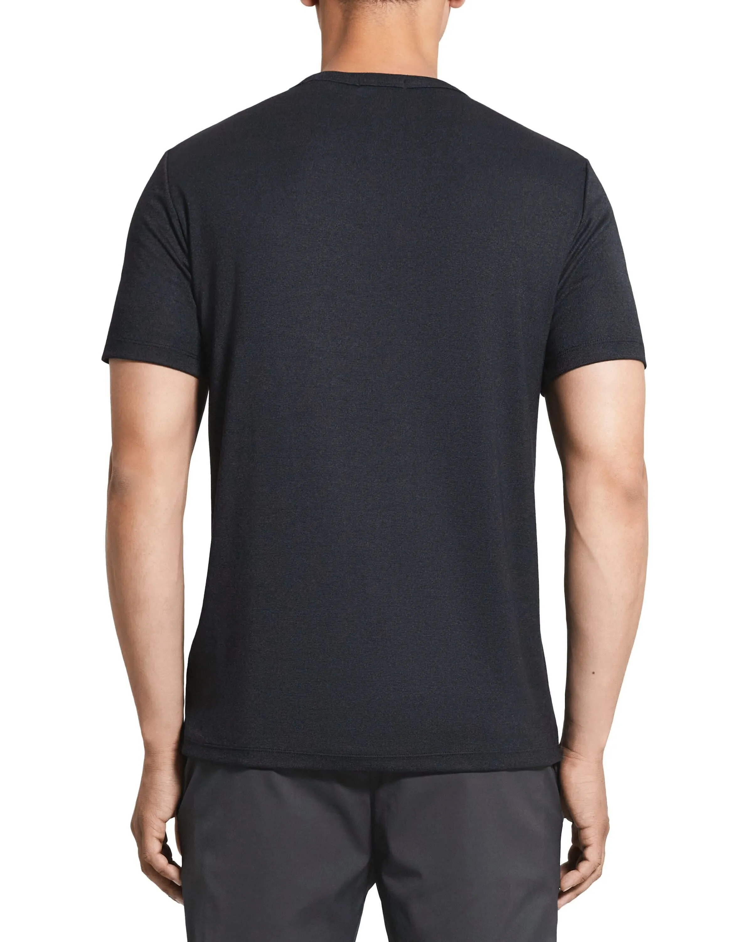 Theory Essential Tee in Anemone - Black Multi