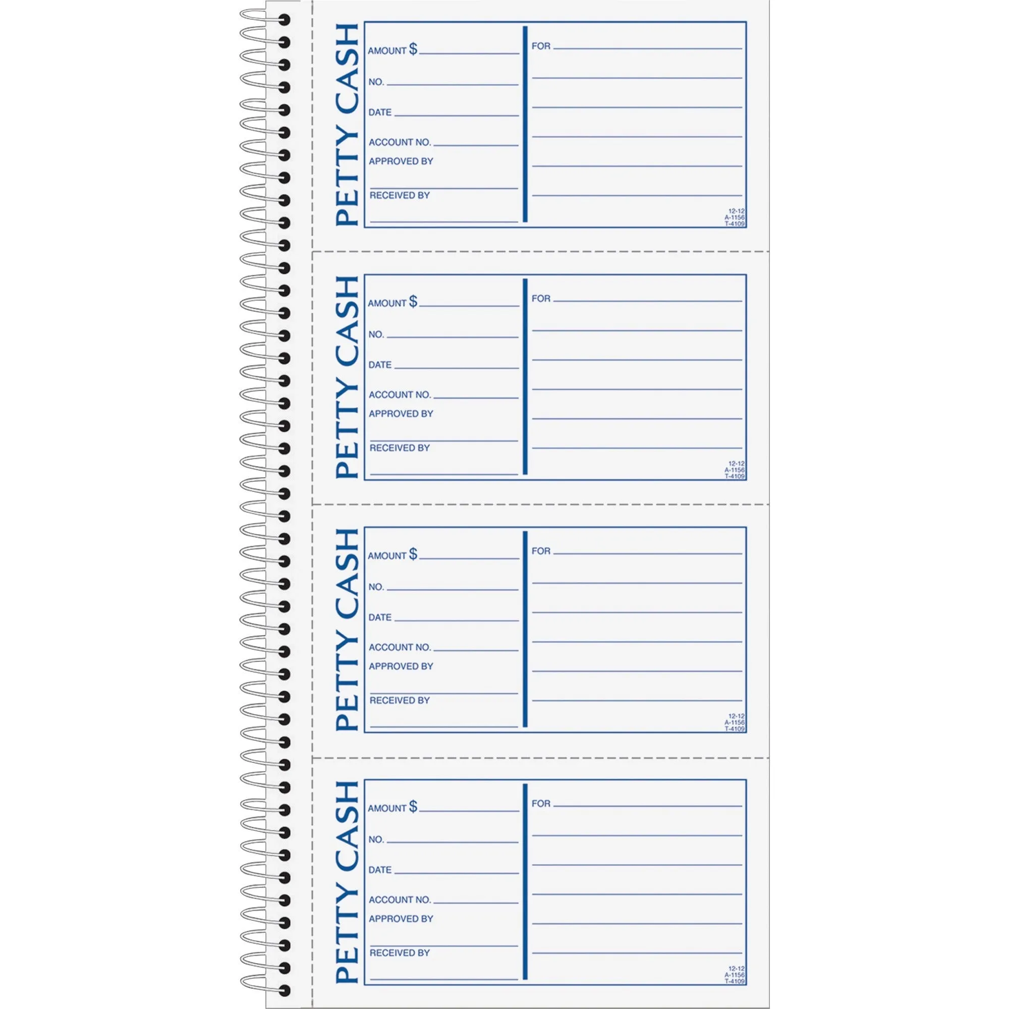 TOPS Duplicate Petty Cash Book