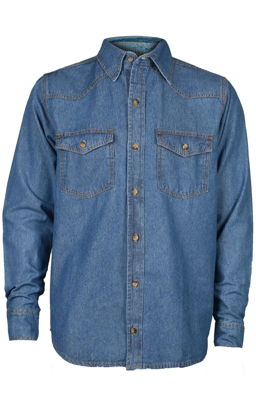 True Face Mens Denim Shirt