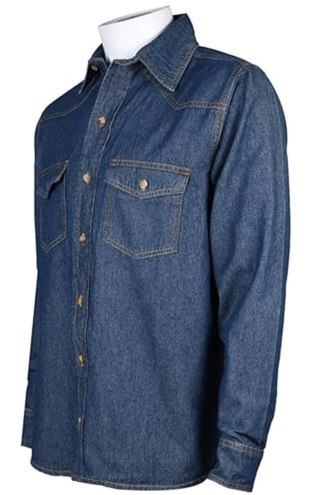 True Face Mens Denim Shirt