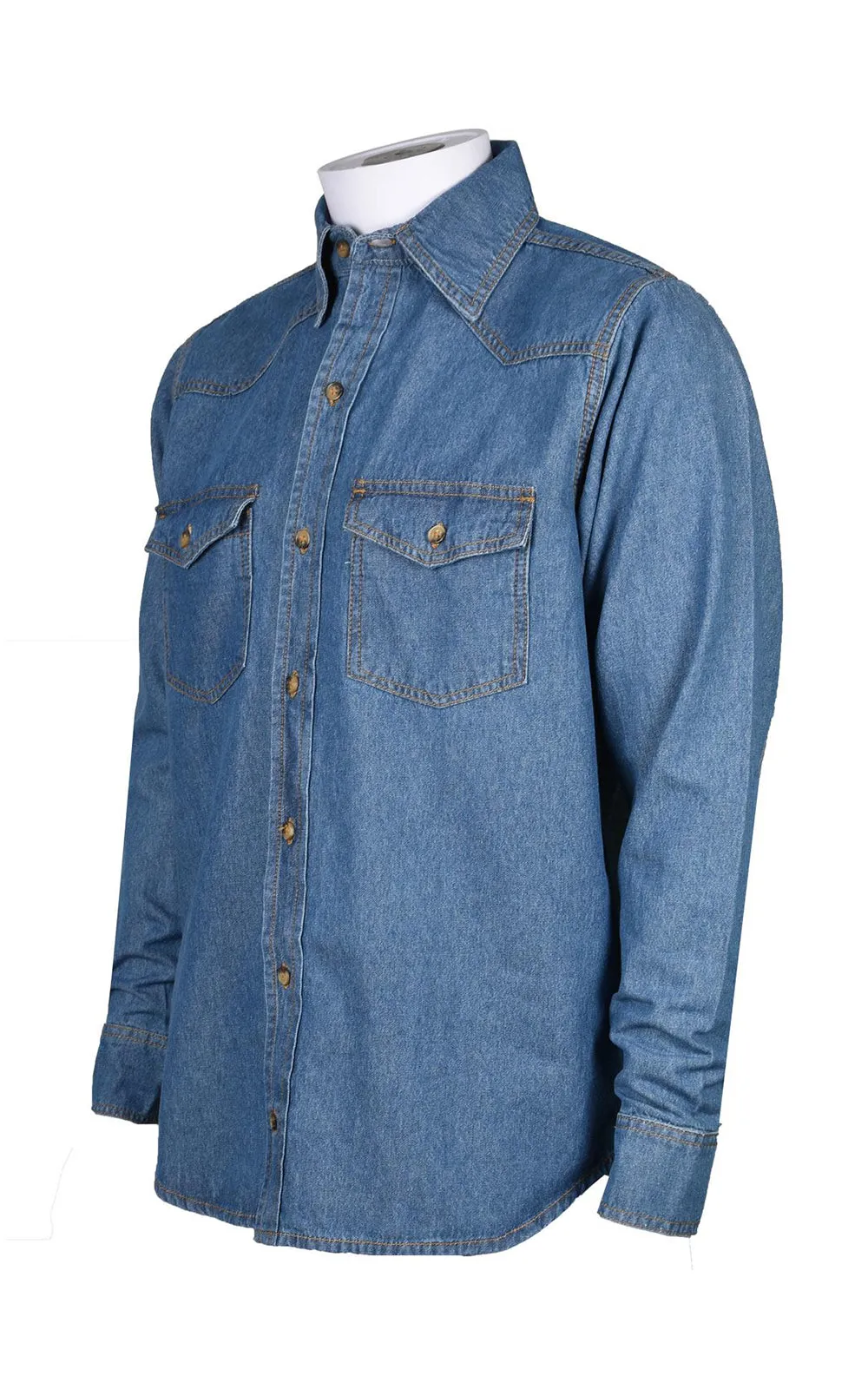 True Face Mens Denim Shirt