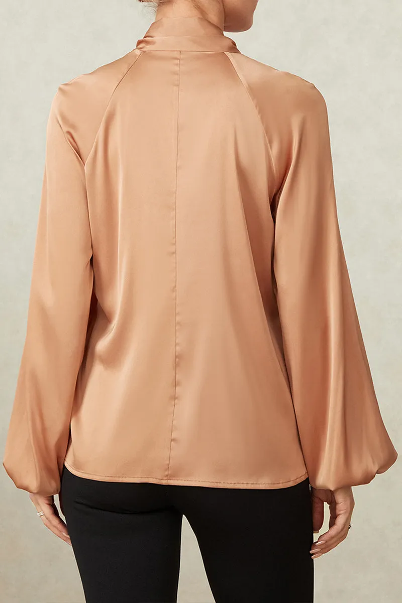 TS3198 Silky Blouse Shirt Top