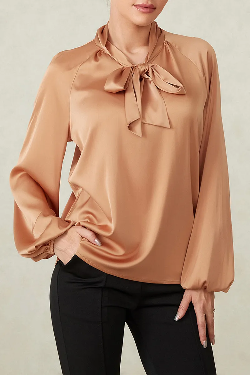 TS3198 Silky Blouse Shirt Top