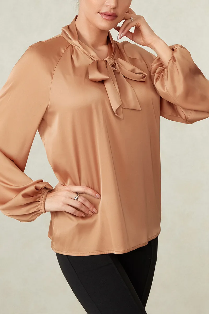 TS3198 Silky Blouse Shirt Top