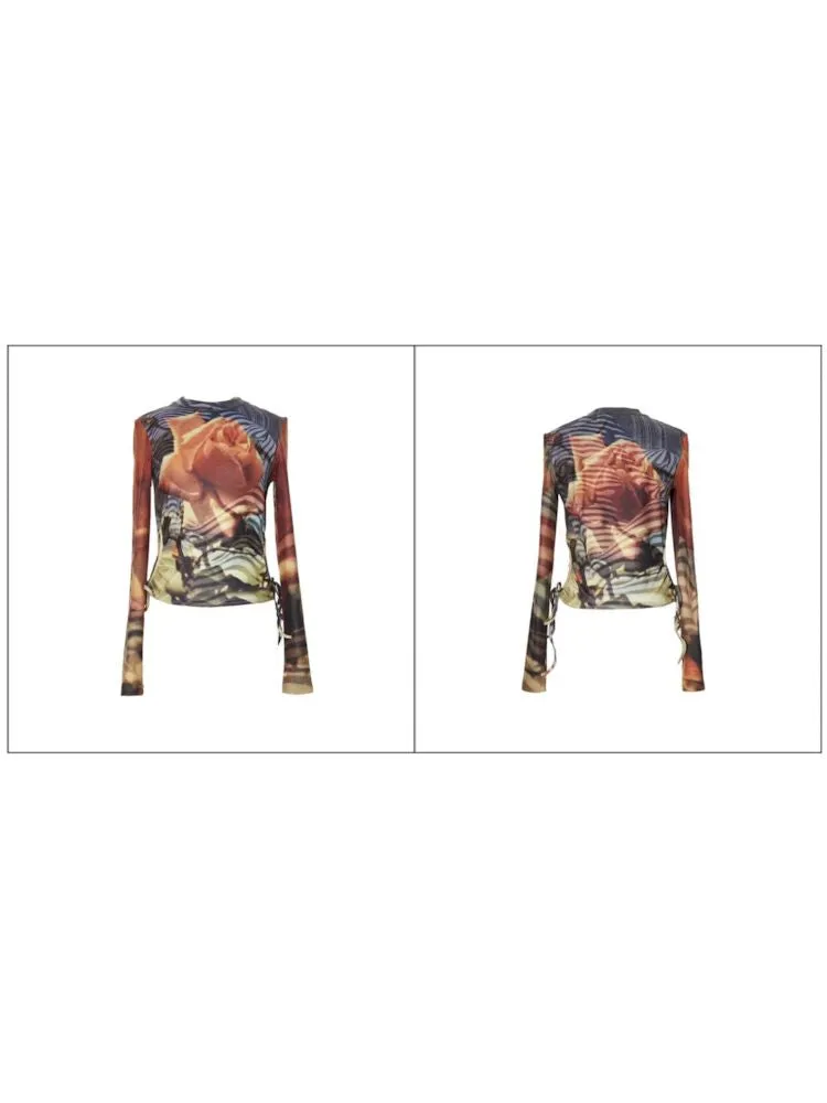 Turtleneck Printed Bottom Shirt【s0000006270】