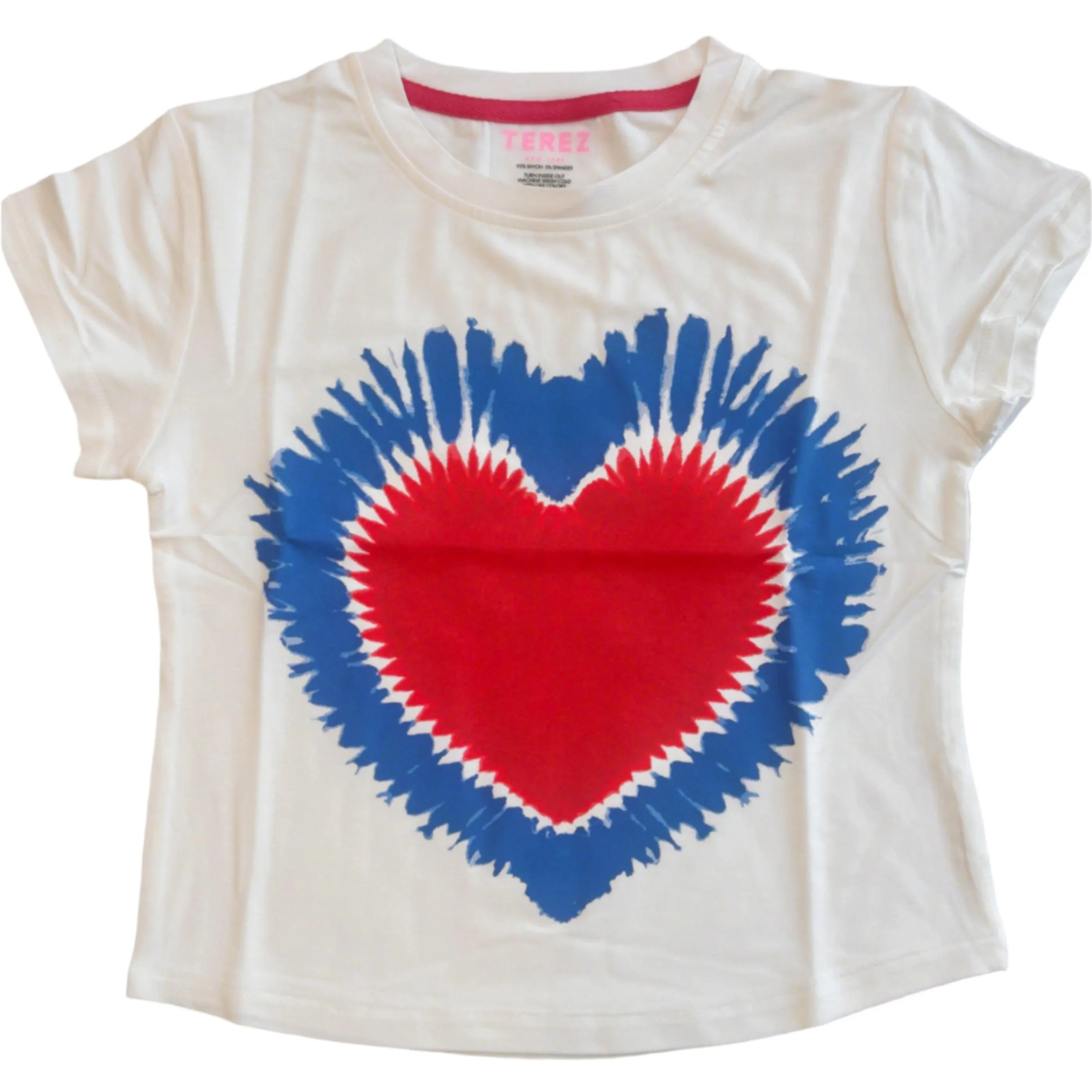 Tween Tops | July 4th Tie Dye Rayon Baby Tee | Terez