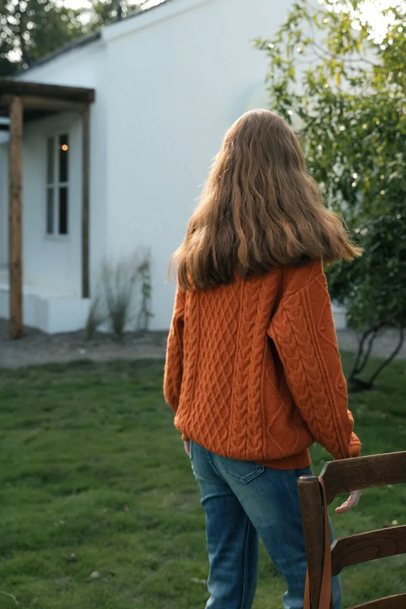 Twist Loose Knit Sweater
